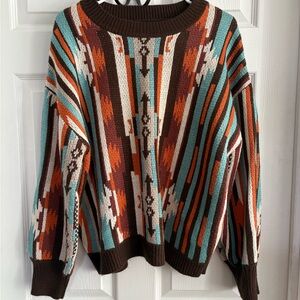 Tribal Patterned Women's Sweater